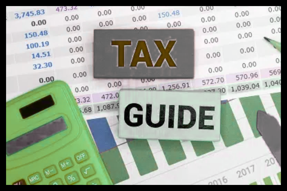 CFO reviewing tax documents and financial reports during tax season preparation